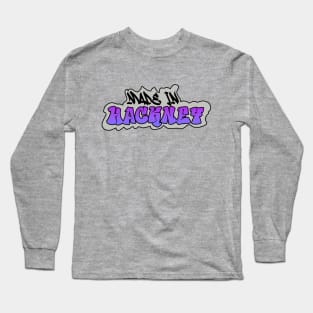 Made in Hackney I Garffiti I Neon Colors I Purple Long Sleeve T-Shirt